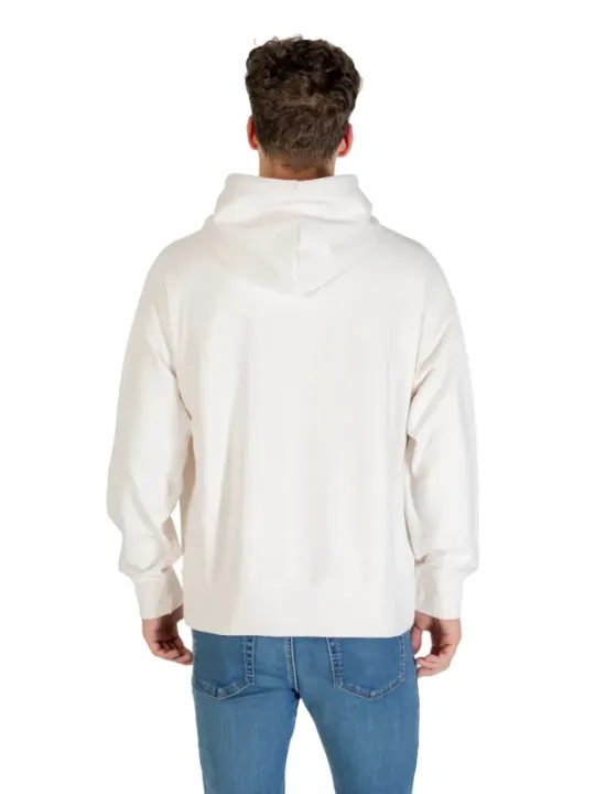 "Calvin Klein Jeans Sweatshirts im Sale | Calvin Klein Herren Fleece Kapuzenpullover Weiß online kaufen"|Planet-Deluxe