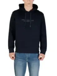 "Armani Exchange Sweatshirts im Sale | Armani Exchange Herren Fleece Hoodie Blau V-Ausschnitt online kaufen"|Planet-Deluxe