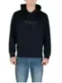 "Armani Exchange Sweatshirts im Sale | Armani Exchange Herren Fleece Hoodie Blau V-Ausschnitt online kaufen"|Planet-Deluxe