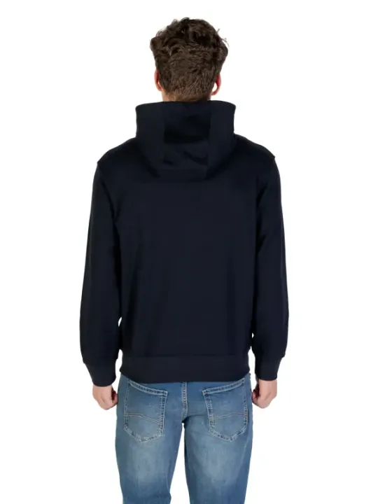 "Armani Exchange Sweatshirts im Sale | Armani Exchange Herren Fleece Hoodie Blau V-Ausschnitt online kaufen"|Planet-Deluxe