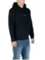 "Armani Exchange Sweatshirts im Sale | Armani Exchange Herren Fleece Hoodie Blau V-Ausschnitt online kaufen"|Planet-Deluxe