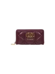 "Love Moschino Geldbörsen im Sale | Love Moschino Damen Portemonnaie Violett mit Reißverschluss online kaufen"|Planet-Deluxe