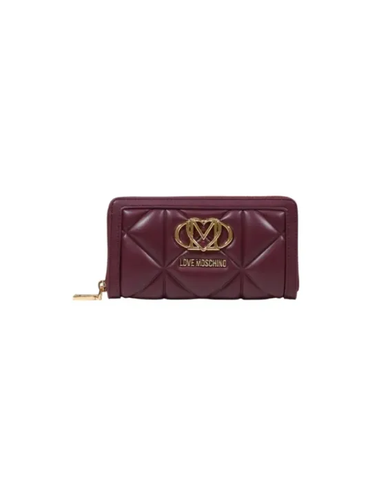 "Love Moschino Geldbörsen im Sale | Love Moschino Damen Portemonnaie Violett mit Reißverschluss online kaufen"|Planet-Deluxe