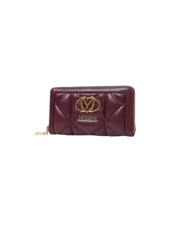 "Love Moschino Geldbörsen im Sale | Love Moschino Damen Portemonnaie Violett mit Reißverschluss online kaufen"|Planet-Deluxe