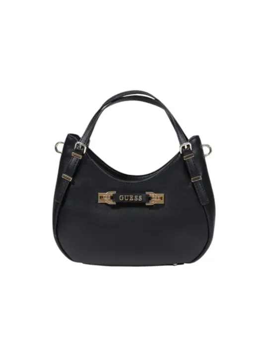 "Guess Einzelstücke & Seltenheiten im Sale | Guess Damen Schwarz Herbst Winter Handtasche mit Schulterriemen online kaufen"|Planet-Deluxe