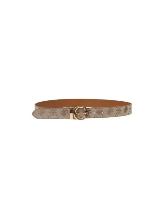 "Guess Gürtel im Sale | Guess Damen Gürtel Herbst/Winter Beige Druck 100cm online kaufen"|Planet-Deluxe