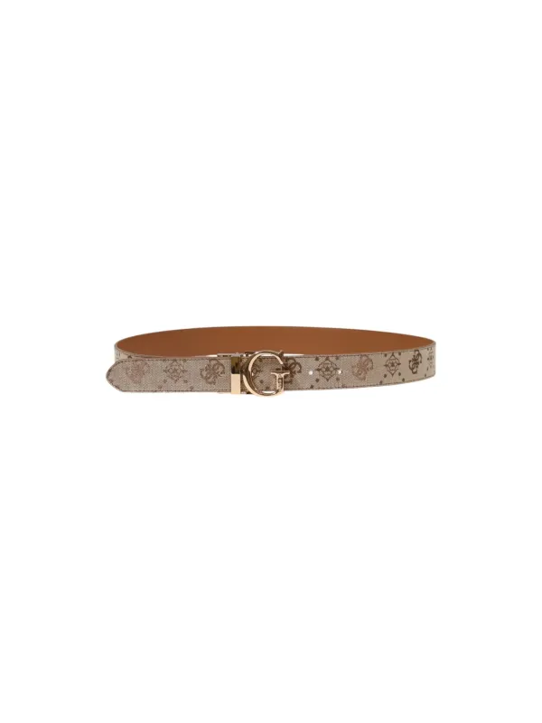 "Guess Gürtel im Sale | Guess Damen Gürtel Herbst/Winter Beige Druck 100cm online kaufen"|Planet-Deluxe