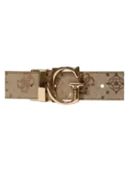 "Guess Gürtel im Sale | Guess Damen Gürtel Herbst/Winter Beige Druck 100cm online kaufen"|Planet-Deluxe