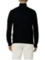 Schwarzer Rollkragenpullover aus Baumwolle