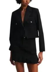 "Karl Lagerfeld Jeans Blazer im Sale | Karl Lagerfeld Jeans Damen Blazer - Elegante Kostümjacke Schwarz für Herbst/Winter online kaufen"|Planet-Deluxe