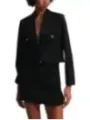 "Karl Lagerfeld Jeans Blazer im Sale | Karl Lagerfeld Jeans Damen Blazer - Elegante Kostümjacke Schwarz für Herbst/Winter online kaufen"|Planet-Deluxe