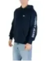 "Tommy Hilfiger Jeans Sweatshirts im Sale | Tommy Hilfiger Jeans Herren Kapuzen-Fleece "Felpa Uomo" - Blau mit Druckmuster, Herbst/Winter Kollektion, 100% Bio-Baumwolle online kaufen"|Planet-Deluxe