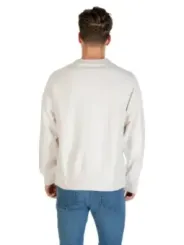 "Calvin Klein Jeans Sweatshirts im Sale | Calvin Klein Jeans Herren Fleece-Sweatshirt, Weiß - Herbst/Winter Kollektion, Rundhals, Langarm - Artikelcode: LV04RC277G online kaufen"|Planet-Deluxe