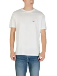 "Armani Exchange T-Shirts im Sale | Armani Exchange Herren T-Shirt - Weiß, Kurzarm, Rundhals - 100% Baumwolle für Herbst/Winter online kaufen"|Planet-Deluxe