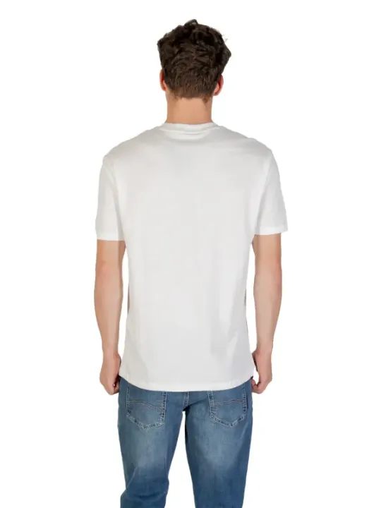 "Armani Exchange T-Shirts im Sale | Armani Exchange Herren T-Shirt - Weiß, Kurzarm, Rundhals - 100% Baumwolle für Herbst/Winter online kaufen"|Planet-Deluxe
