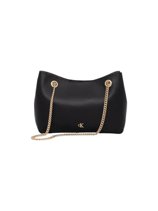 "Calvin Klein Einzelstücke & Seltenheiten im Sale | Calvin Klein Damen Umhängetasche - Herbst/Winter Kollektion, Schwarz, 19x25x10.5 cm - Elegante Tasche mit Druckknopfverschluss  online kaufen"|Planet-Deluxe
