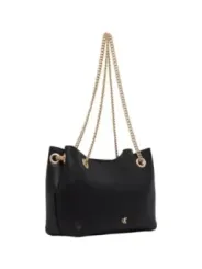 "Calvin Klein Einzelstücke & Seltenheiten im Sale | Calvin Klein Damen Umhängetasche - Herbst/Winter Kollektion, Schwarz, 19x25x10.5 cm - Elegante Tasche mit Druckknopfverschluss  online kaufen"|Planet-Deluxe