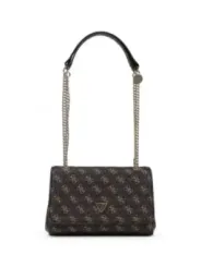 "Guess Einzelstücke & Seltenheiten im Sale | GUESS Damenherbsttasche Braun mit Muster und Druckknopfverschluss online kaufen"|Planet-Deluxe