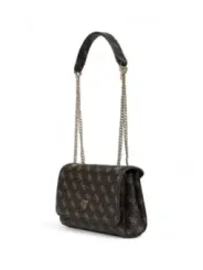 "Guess Einzelstücke & Seltenheiten im Sale | GUESS Damenherbsttasche Braun mit Muster und Druckknopfverschluss online kaufen"|Planet-Deluxe
