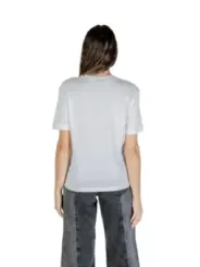 "Karl Lagerfeld Jeans T-Shirts im Sale | Karl Lagerfeld Damen T-Shirt Herbst Weiß Druck Kurzarm online kaufen"|Planet-Deluxe