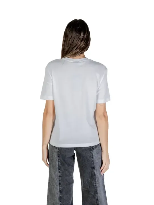 "Karl Lagerfeld Jeans T-Shirts im Sale | Karl Lagerfeld Damen T-Shirt Herbst Weiß Druck Kurzarm online kaufen"|Planet-Deluxe