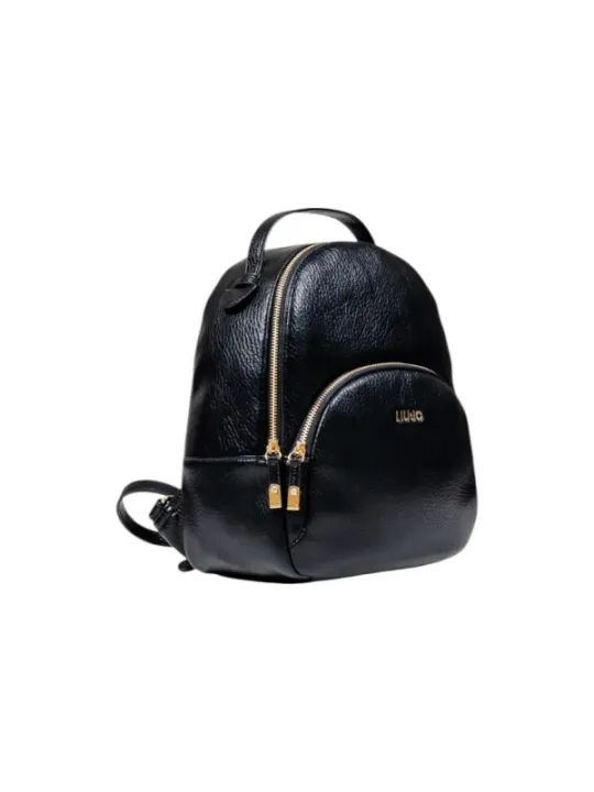 "Liu Jo Einzelstücke & Seltenheiten im Sale | Liu Jo Damen Rucksack - Eleganter Schwarz Winter Rucksack mit Reißverschluss online kaufen"|Planet-Deluxe