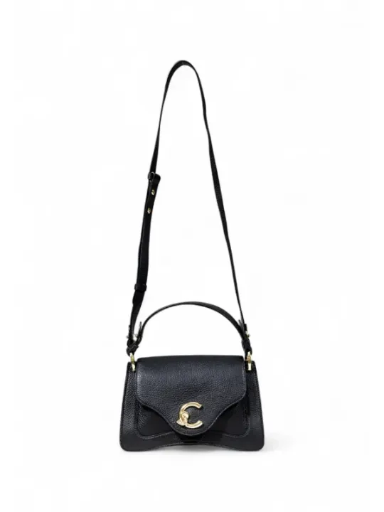"Coccinelle Einzelstücke & Seltenheiten im Sale | Coccinelle Elegante Schwarze Ledertasche mit Schulterriemen 16x24x8 cm online kaufen"|Planet-Deluxe