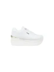 "Guess Sneakers im Sale | Guess Damen Plateau-Sneaker Weiß - Sportliche Herbst/Winter Sneaker mit Bändern online kaufen"|Planet-Deluxe