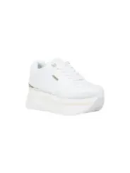 "Guess Sneakers im Sale | Guess Damen Plateau-Sneaker Weiß - Sportliche Herbst/Winter Sneaker mit Bändern online kaufen"|Planet-Deluxe