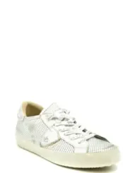 "Philippe Model Sneakers im Sale | Philippe Model Damen Sneaker Silber - Elegante Herbst/Winter Leder-Sneaker mit Schnürung und Slip-On Komfort  online kaufen"|Planet-Deluxe