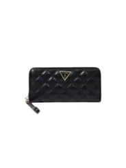 "Guess Geldbörsen im Sale | Guess Damen Portemonnaie Herbst Winter Schwarzes Reißverschlussdesign 10x20x3 cm online kaufen"|Planet-Deluxe