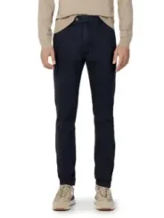 Dunkle marine Borghese Stoffhose Herren