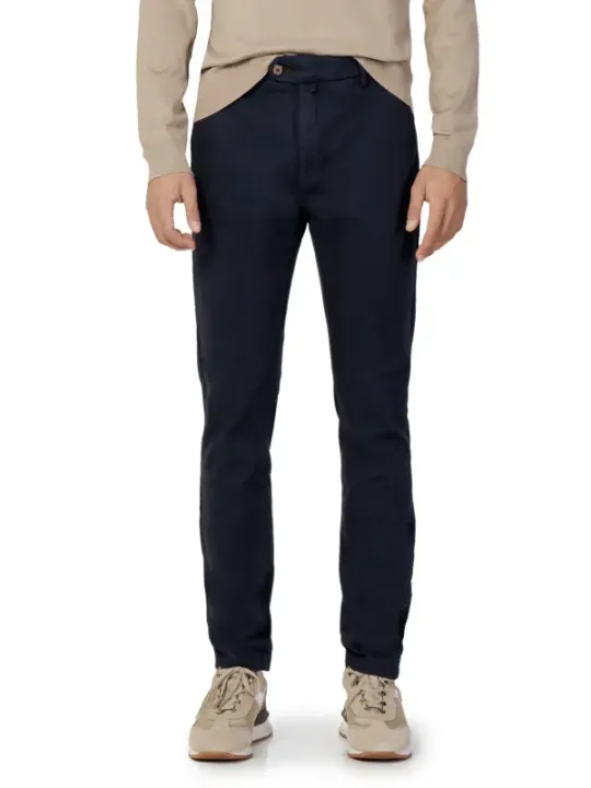 Dunkle marine Borghese Stoffhose Herren