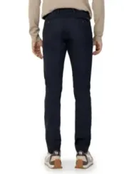 Schwarze Borghese Herren Chinos modern geschnitten