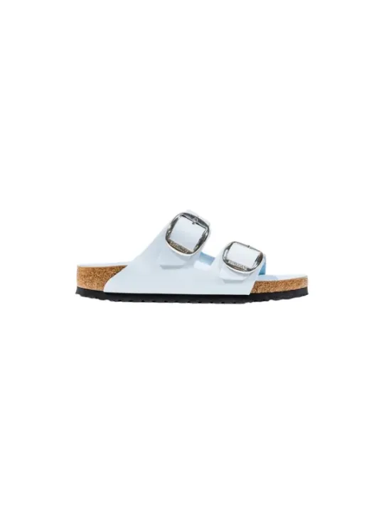 "Birkenstock Pantoletten im Sale | Birkenstock Damen Pantoletten in Azurblau - Herbst/Winter Kollektion mit Schnallenverschluss, 100% Kunstleder, Artikelcode: 1030 online kaufen"|Planet-Deluxe