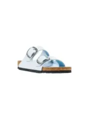 "Birkenstock Pantoletten im Sale | Birkenstock Damen Pantoletten in Azurblau - Herbst/Winter Kollektion mit Schnallenverschluss, 100% Kunstleder, Artikelcode: 1030 online kaufen"|Planet-Deluxe