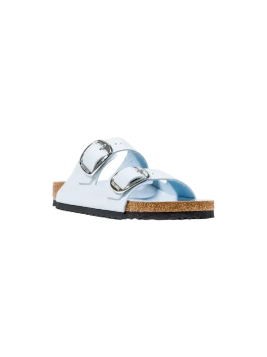 "Birkenstock Pantoletten im Sale | Birkenstock Damen Pantoletten in Azurblau - Herbst/Winter Kollektion mit Schnallenverschluss, 100% Kunstleder, Artikelcode: 1030 online kaufen"|Planet-Deluxe