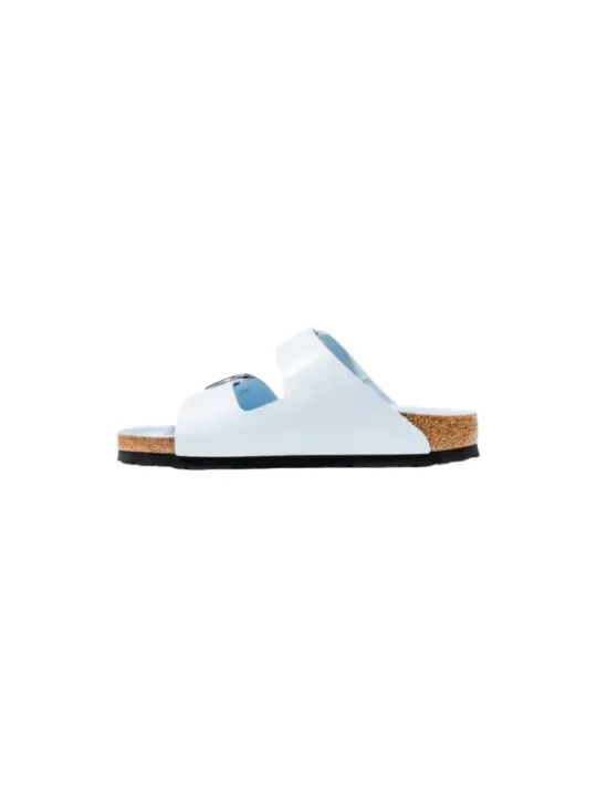 "Birkenstock Pantoletten im Sale | Birkenstock Damen Pantoletten in Azurblau - Herbst/Winter Kollektion mit Schnallenverschluss, 100% Kunstleder, Artikelcode: 1030 online kaufen"|Planet-Deluxe