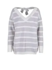 Gestreifter Lorena Antoniazzi Strickpullover Damen