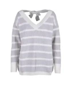 Gestreifter Lorena Antoniazzi Strickpullover Damen