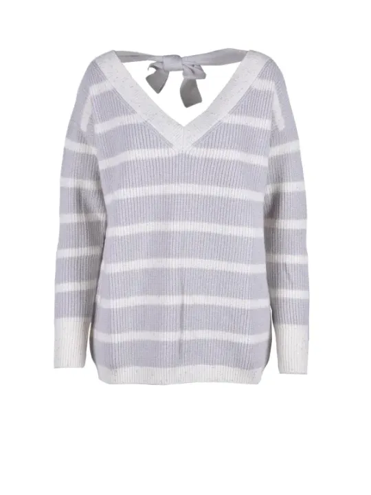 Gestreifter Lorena Antoniazzi Strickpullover Damen