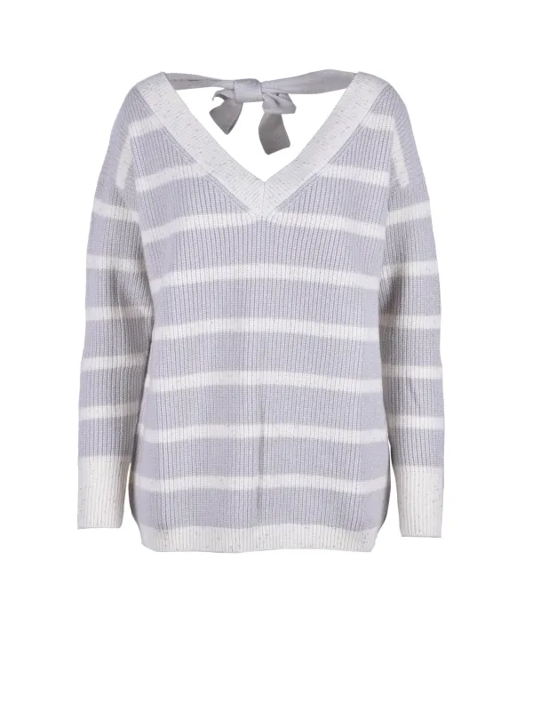 Gestreifter Lorena Antoniazzi Strickpullover Damen