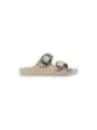 "Birkenstock Pantoletten im Sale | Birkenstock Herbst/Winter Pantoletten in Beige mit Schnalle für Damen - Artikelcode 1030389 online kaufen"|Planet-Deluxe