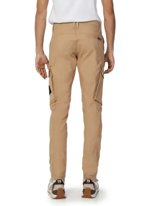 Khaki Cargo-Hose mit Taschen