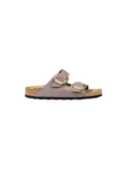 "Birkenstock Pantoletten im Sale | Birkenstock Damen Pantoletten aus Leder in Lila mit Schnalle – Herbst/Winter Kollektion online kaufen"|Planet-Deluxe