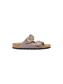 Lila Birkenstock Damen-Pantoletten – Leder, HW-Kollektion