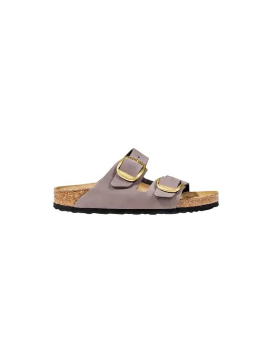 "Birkenstock Pantoletten im Sale | Birkenstock Damen Pantoletten aus Leder in Lila mit Schnalle – Herbst/Winter Kollektion online kaufen"|Planet-Deluxe
