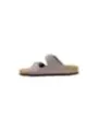 "Birkenstock Pantoletten im Sale | Birkenstock Damen Pantoletten aus Leder in Lila mit Schnalle – Herbst/Winter Kollektion online kaufen"|Planet-Deluxe