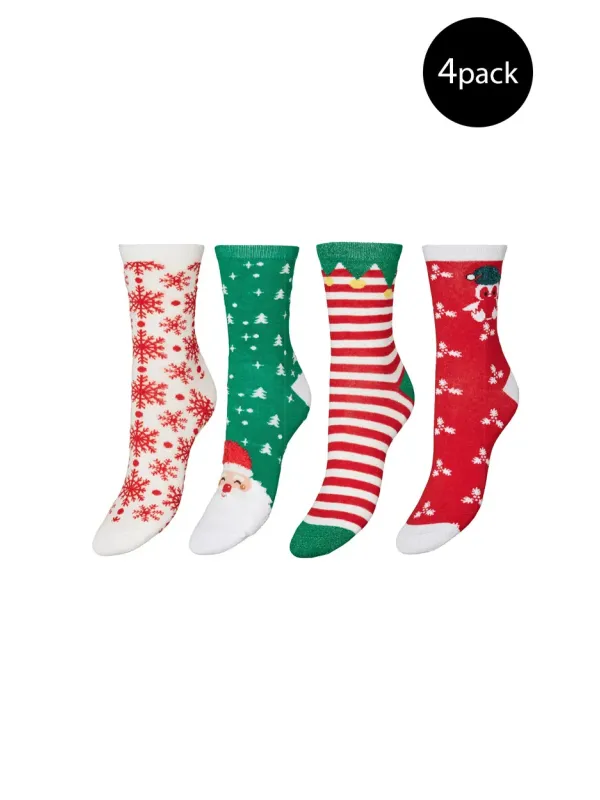 Weihnachtsstrümpfe im 4er-Pack gemustert Weihnachtsstrümpfe im 4er-Pack gemustert