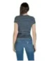 "Tommy Hilfiger Jeans T-Shirts im Sale | Tommy Hilfiger Damen Streifen T-Shirt Blau Kurzarm online kaufen"|Planet-Deluxe